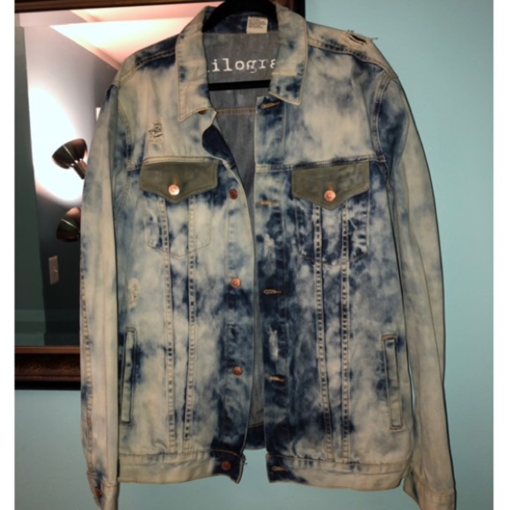 Kilogram vintage style washed jean jacket